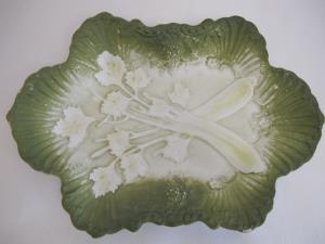 Barbotine celery shaped tray