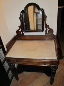 19th Century dressing table with marble