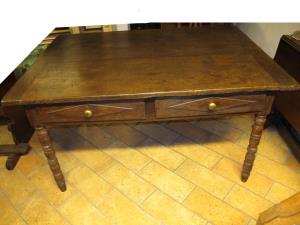Rectangular chestnut table